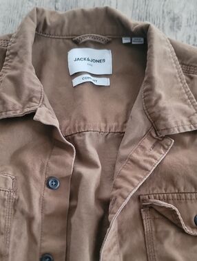 Jack & Jones Tan Cotton Overshirt